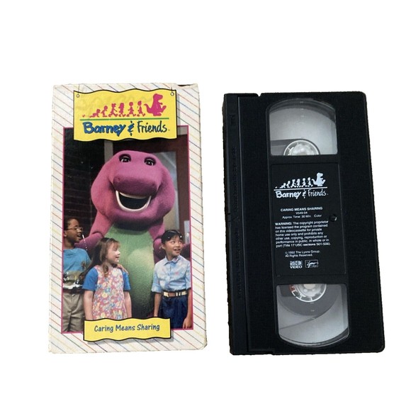 Barney And Friends Lot 2 Caring Means Sharing & Play It Safe VHS Time Life Video - Picture 6 of 10